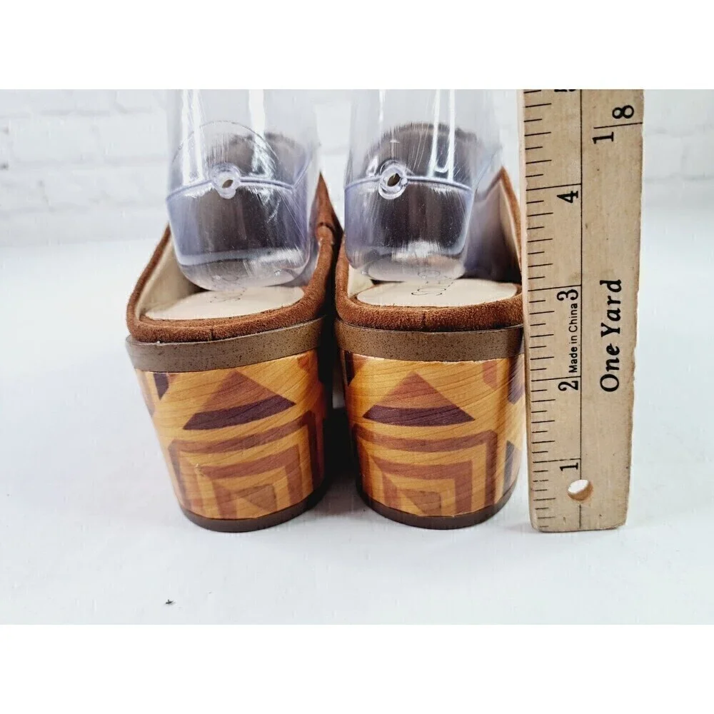 Sole Society Tammie Brown Leather Mules Women’s Size 10M - Picture 5 of 9